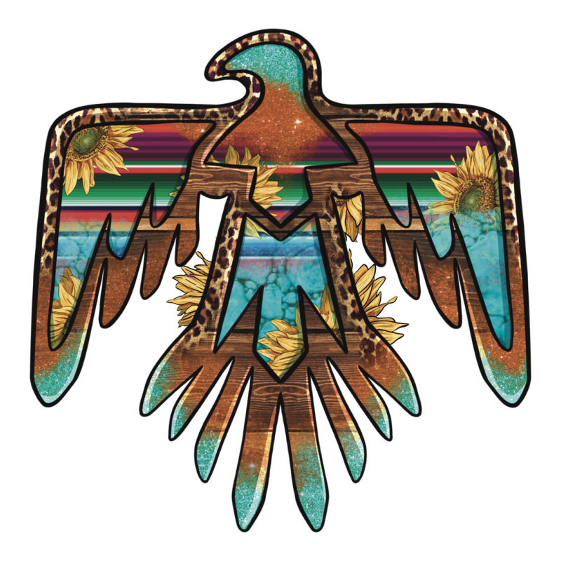 Thunderbird With Sunflowers Premium Tee by BarkalooDesign | Teevron