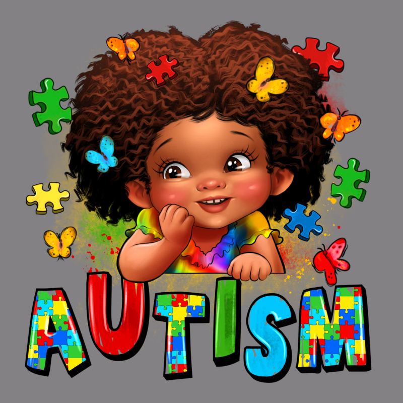 Autism Afro Girl Heavyweight Hoodie by LillyAllenDesigns | Teevron