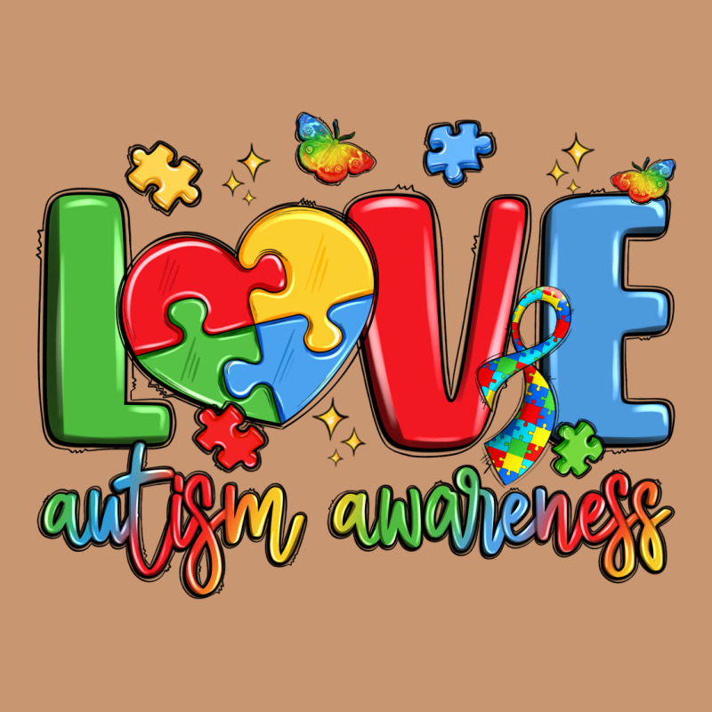 Love Autism Awareness Heavyweight Hoodie by LillyAllenDesigns | Teevron