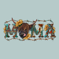 Mama With Highland Cow Heavy Core Tee | Teevron