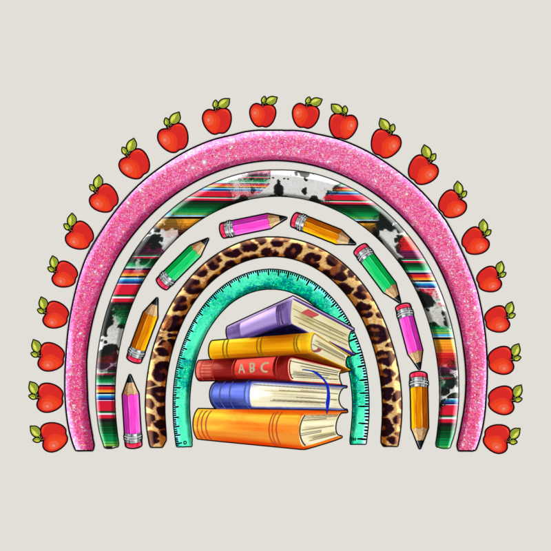 Teacher Pen Apple Books Rainbow Heavy Core Tee by Artiststas | Teevron