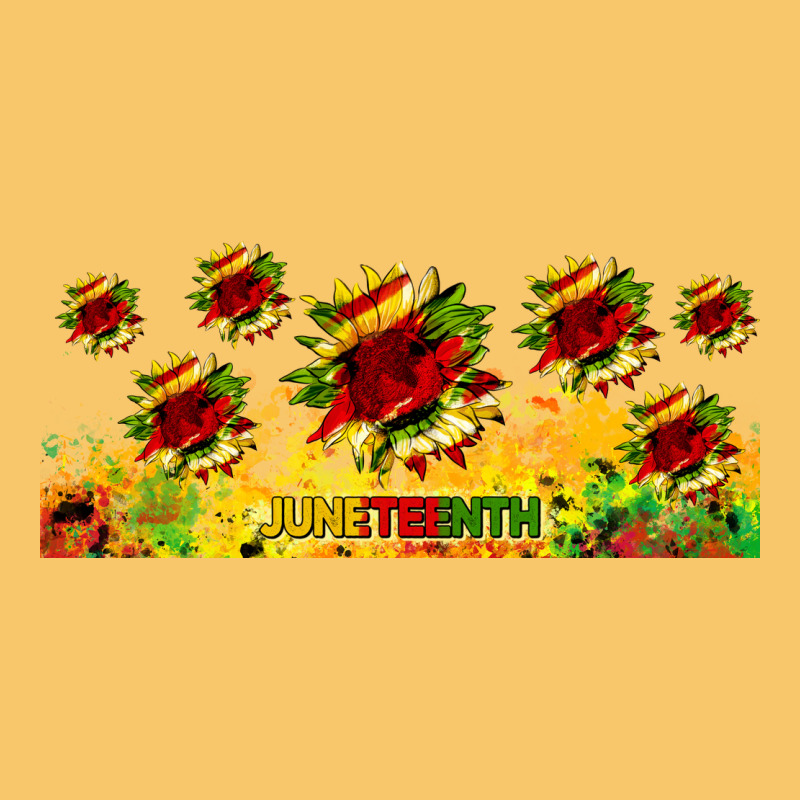 Juneteenth Sunflowers Libbey Glass Vintage Hoodie by HRA Design Shop | Teevron