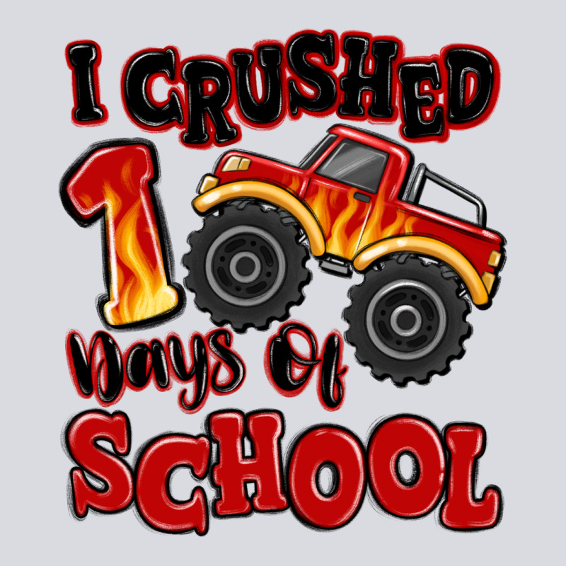I Crushed 100 Days Of School Monster Truck Zipper Hoodie by MaliasSmallBusiness | Teevron