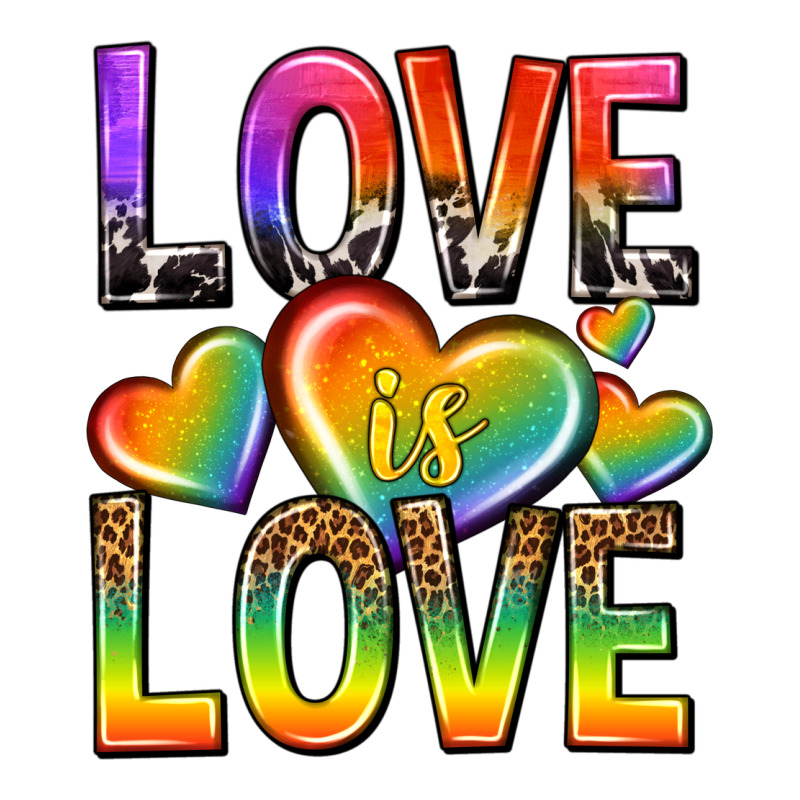 Love Is Love With Hearts Premium Tee by texasbilliewilder | Teevron