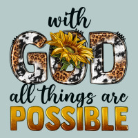 With God Al Things Ara Possible Heavy Core Tee | Teevron