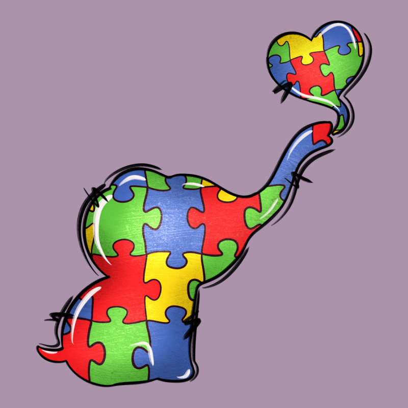 Autism Awareness Elephant Heavyweight Hoodie by LillyAllenDesigns | Teevron