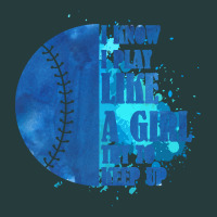 I Know I Play Like A Girl Try To Keep Up Softball Premium Hoodie | Teevron