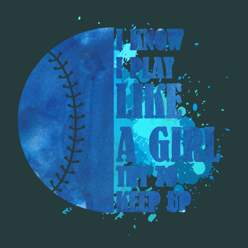I Know I Play Like A Girl Try To Keep Up Softball Premium Hoodie by Bettercallsaul | Teevron