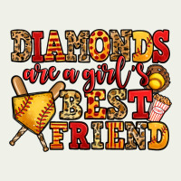 Diamonds Are A Girl's Best Friend Softball Urban Heavy Tee | Teevron