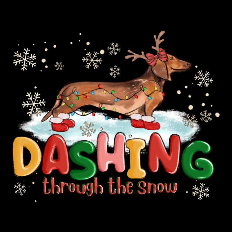 Dachshund Through The Snow Ladies Tee by MaliasSmallBusiness | Teevron