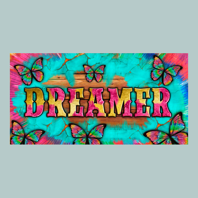 Dreamer With Butterfly And Tie Dye  Licance  Plate Heavy Core Tee by Artiststas | Teevron
