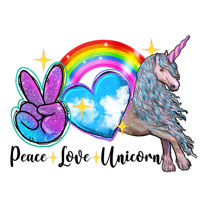 Peace Love Unicorn Long Sleeve Tee by LillyAllenDesigns | Teevron