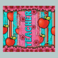 Teacher With  Flower Glitter And Serape Leopard Heavy Core Tee | Teevron