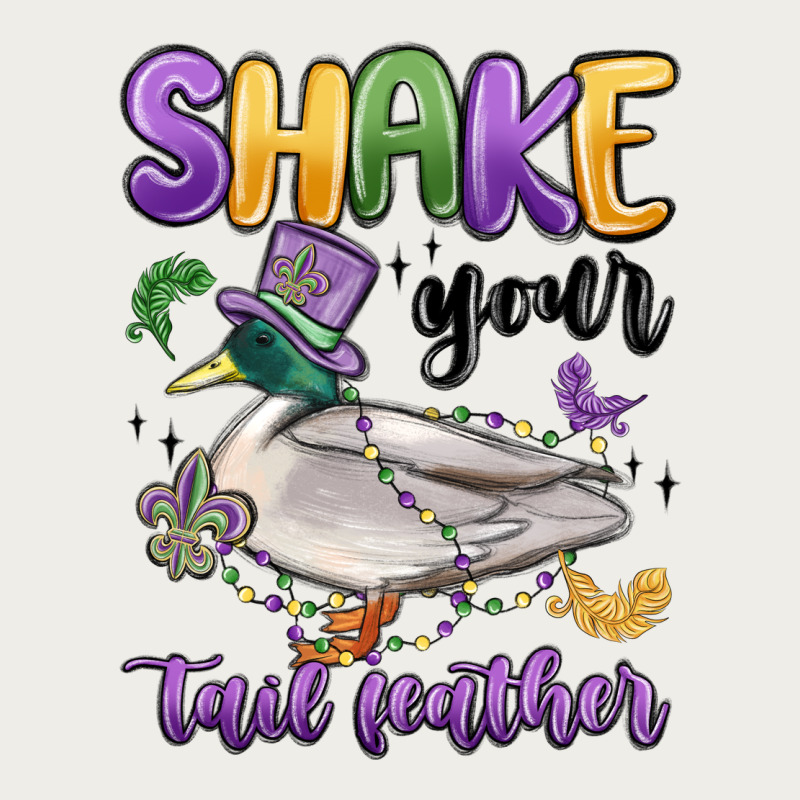 Shake Your Tail Feather Mardi Gras Zipper Hoodie by MaliasSmallBusiness | Teevron