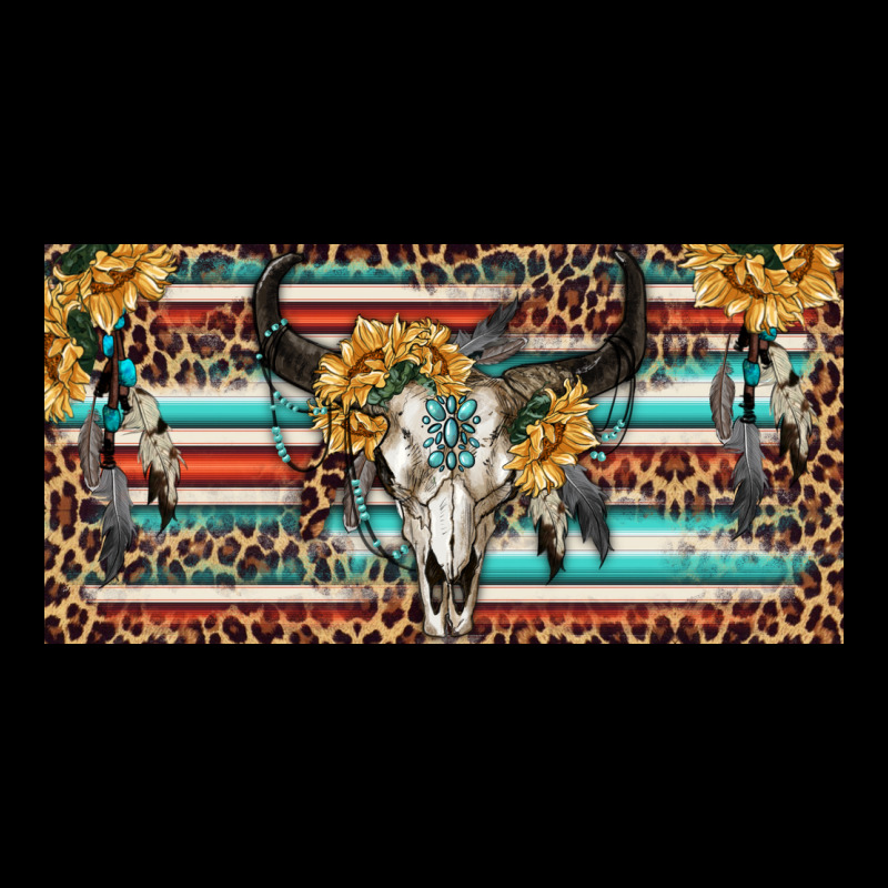 Boho Bull Skull And Serape Premium Tee by RanaPortraitStore | Teevron
