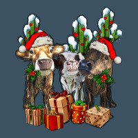 Western Christmas Cows And Cactuses Urban Heavy Tee | Teevron