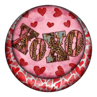Western valentine's day xoxo round earrings | Teevron
