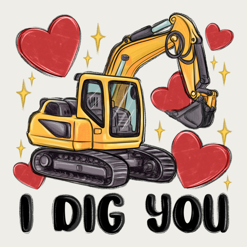 I Dig You Valentines Excavator Zipper Hoodie by MaliasSmallBusiness | Teevron