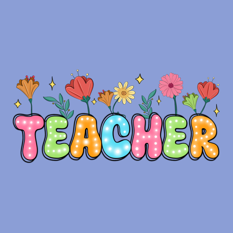 Custom Teacher Flowers Long Sleeve Tee by JahusDesignShop | Teevron