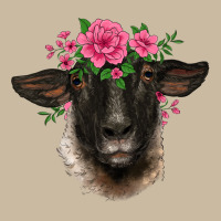 Suffolk Ewe Sheep With Floral Headdress Long Sleeve Tee | Teevron