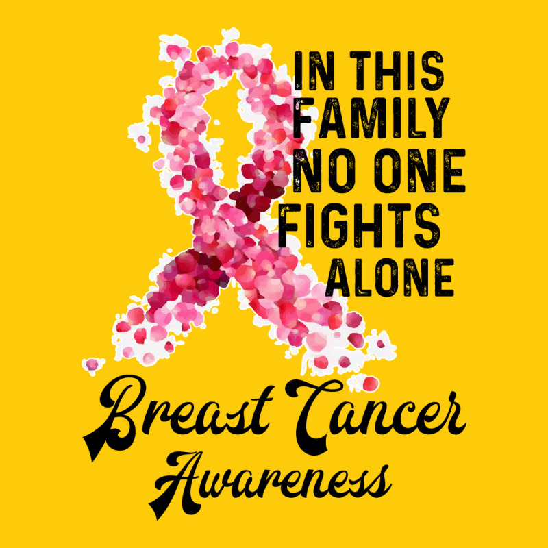 In This Family Fights Alone Breast Cancer Awareness Premium Hoodie by Bettercallsaul | Teevron