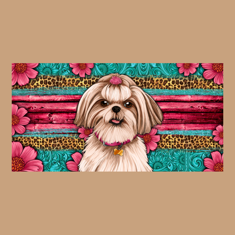 Western Shih Tzu License Plate Design Vintage Tee by JahusDesignShop | Teevron