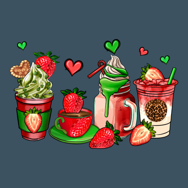 Strawberry Coffee Cups Urban Heavy Tee by AdoDesignShop | Teevron