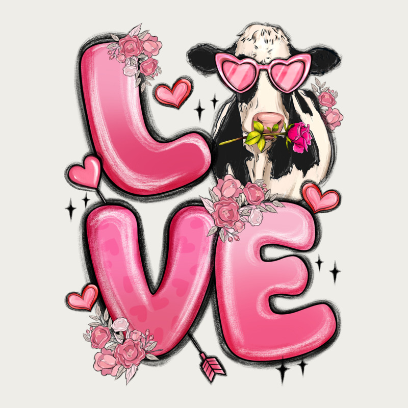 Love Cow Valentine's Day Zipper Hoodie by MaliasSmallBusiness | Teevron