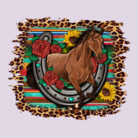 Western Horse Horseshoe Roses Sunflowers Serape Leopard Classic Tee | Teevron