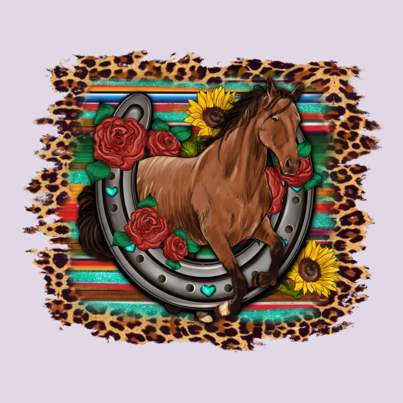Western Horse Horseshoe Roses Sunflowers Serape Leopard Classic Tee by Artiststas | Teevron