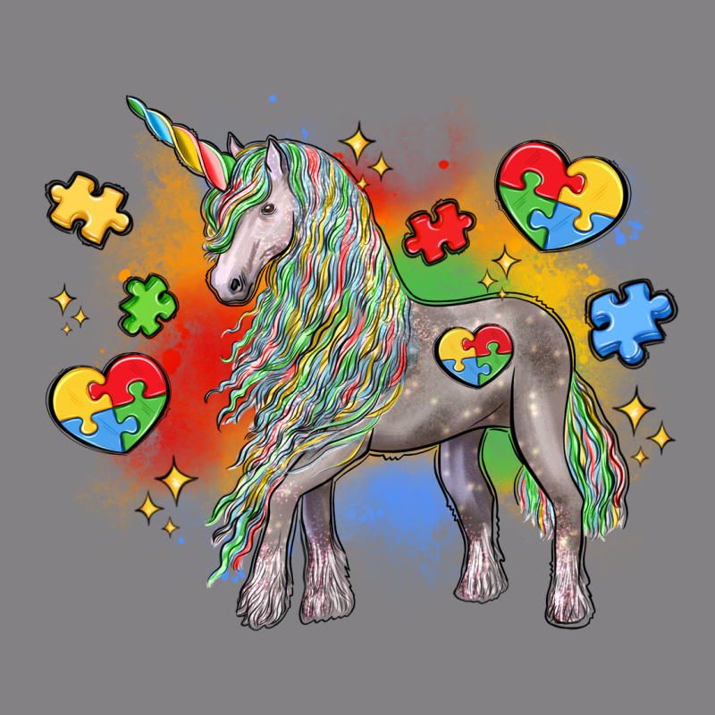 Autism Unicorn Heavyweight Hoodie by LillyAllenDesigns | Teevron