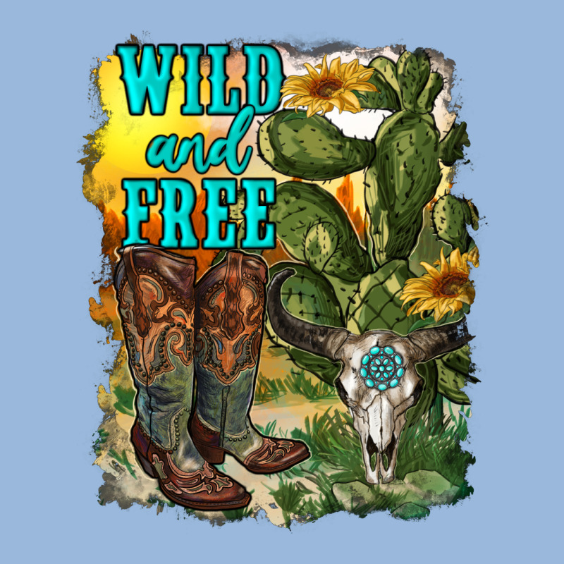 Wild And Free Cowgirl Boots Premium Hoodie by RanaPortraitStore | Teevron