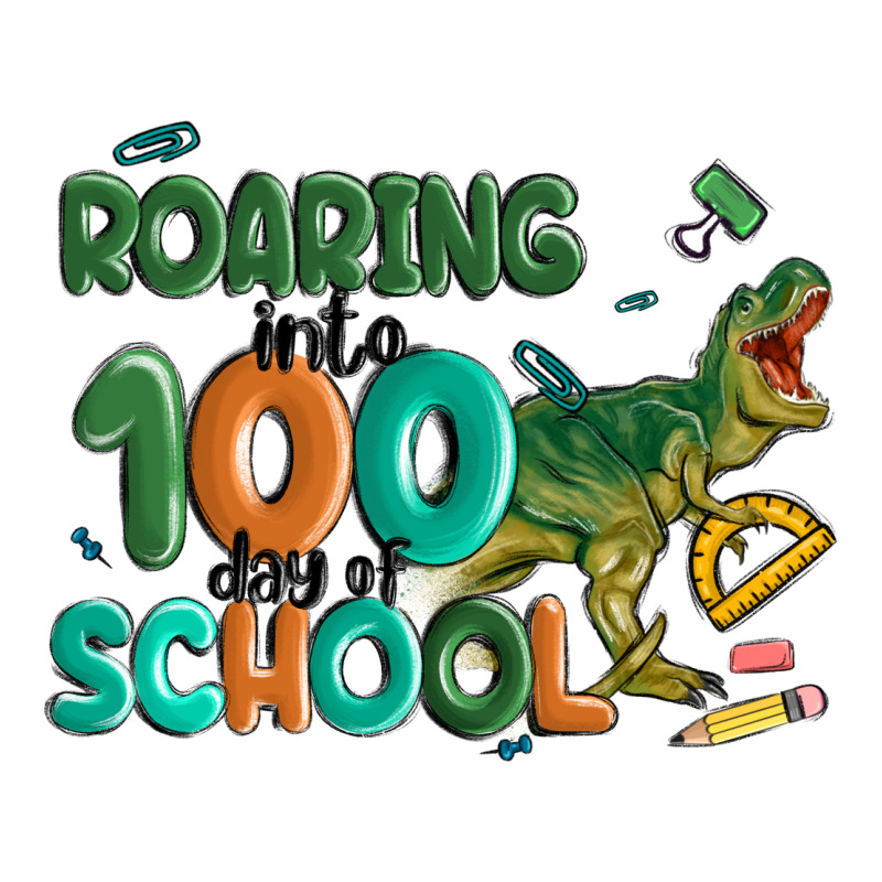 Roaring Into 100 Day Of School Zipper Hoodie by MaliasSmallBusiness | Teevron