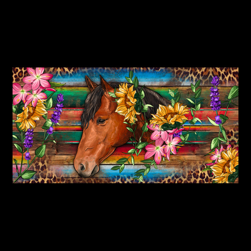Brown Horse With Flowers And Leopard Premium Tee by RanaPortraitStore | Teevron