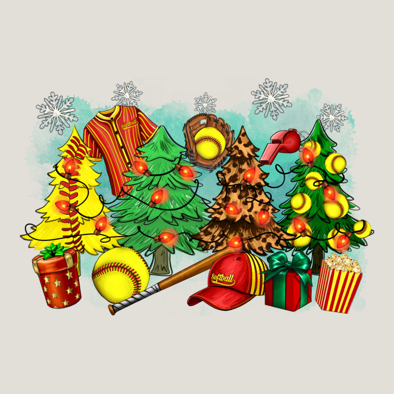 Christmas Trees With Softball Heavy Core Tee by Zillion Design Studio | Teevron