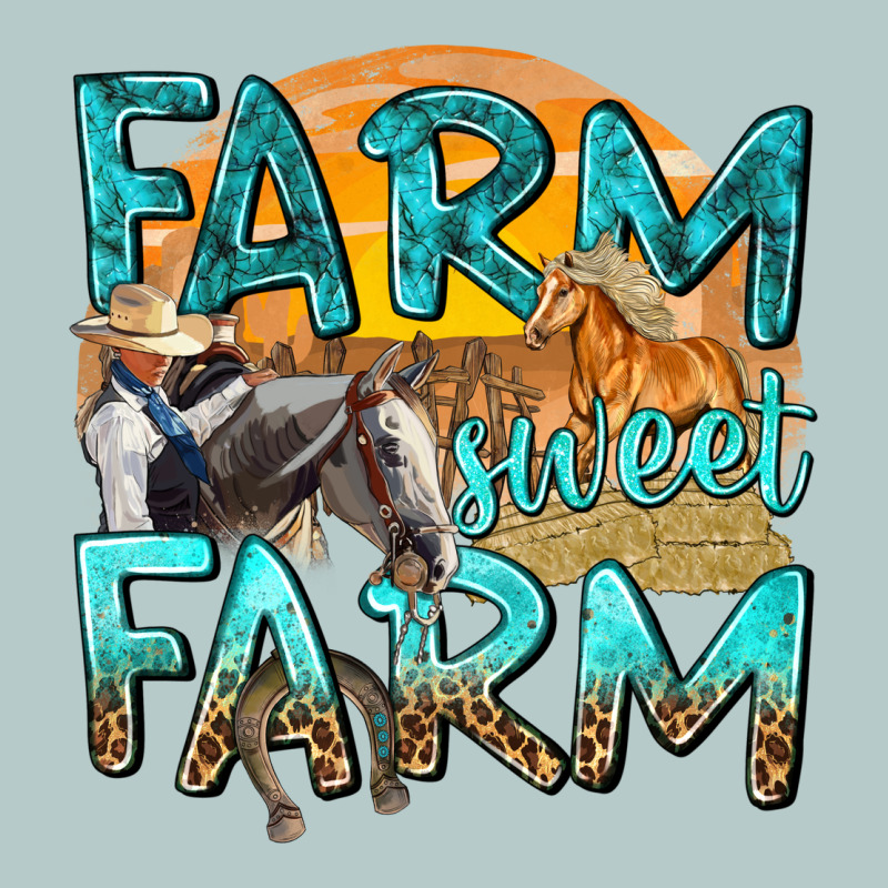 Farm Sweet Farm With Horses Heavy Core Tee by texasbilliewilder | Teevron