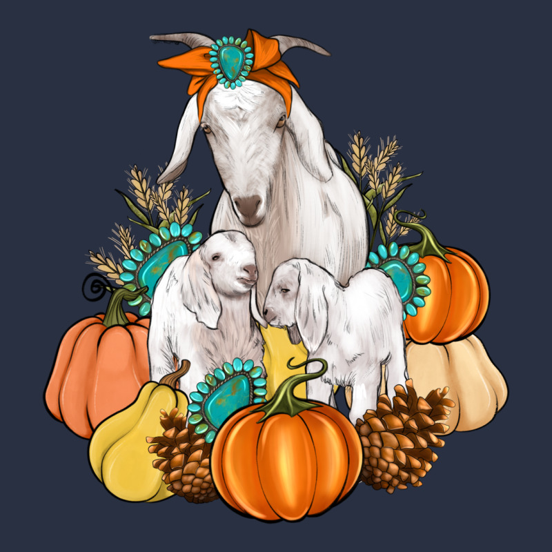 Goat Family Fall Pumpkins Gemstone Heavyweight Sweatshirt by Artiststas | Teevron