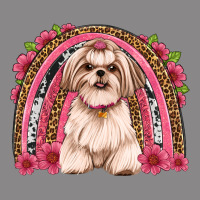 Shih Tzu Floral Rainbow Vintage Tee | Teevron