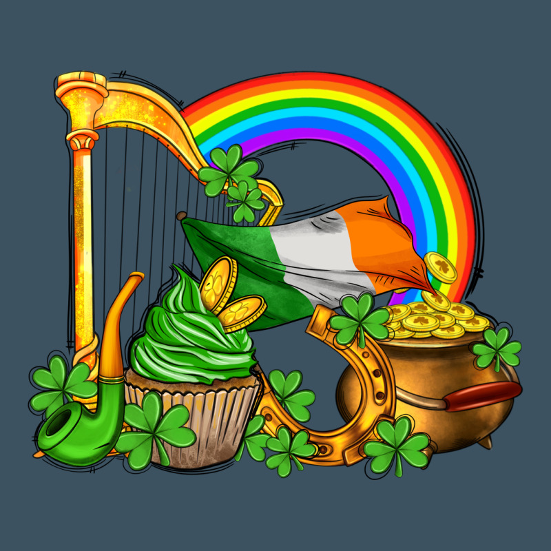 St Patricks Day  Rainbow Shamrocks Urban Heavy Tee by AdoDesignShop | Teevron