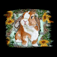 Bunny With Flower Leopard Premium Tee | Teevron