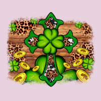 Western Shamrock Cross Leopard Background Classic Tee | Teevron