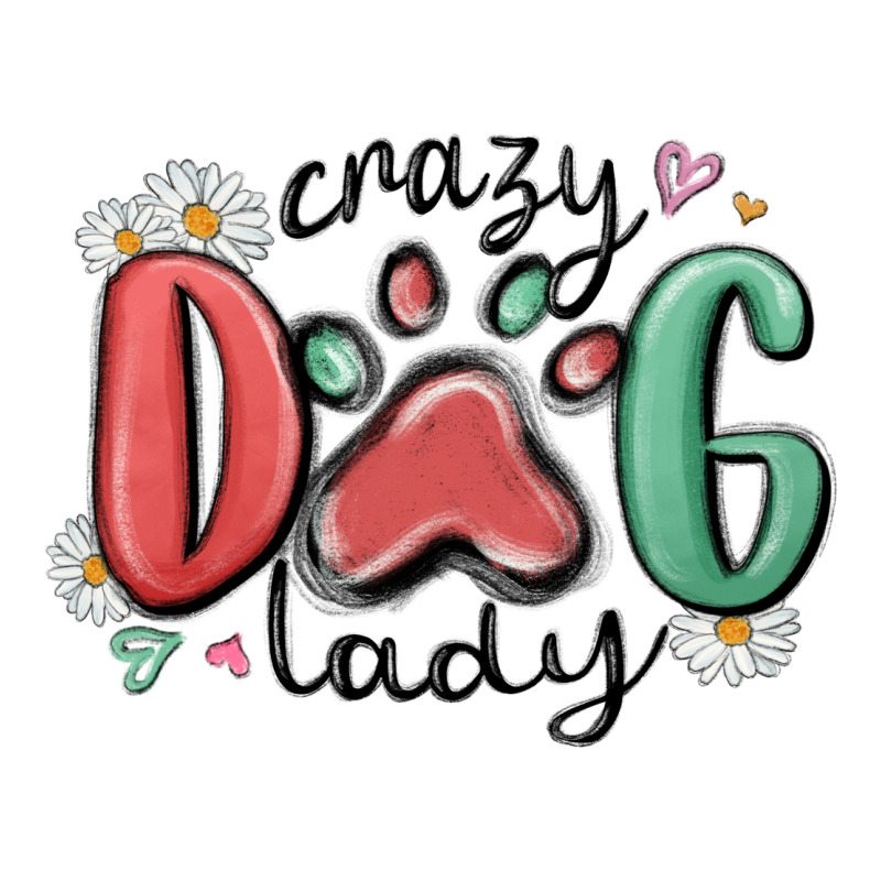 Crazy Dog Lady Ladies Tee by MaliasSmallBusiness | Teevron