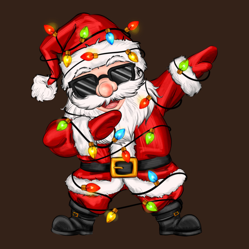 Dabbing Santa With Christmas Lights Heavy Core Tee by Zillion Design Studio | Teevron