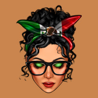 Mexican Latina Girl Messy Bun Heavyweight Hoodie | Teevron