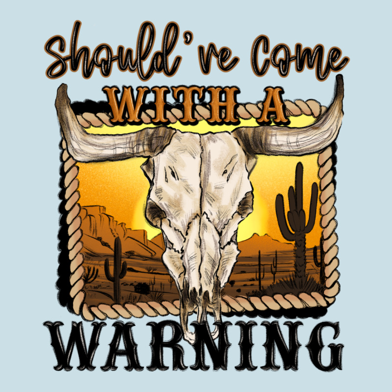 Should've Come With A Warning Ladies Tee by MaliasSmallBusiness | Teevron