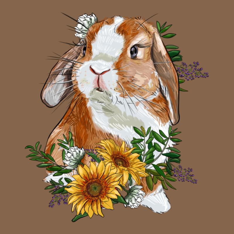 Bunny With Sunflowers Premium Tee by RanaPortraitStore | Teevron
