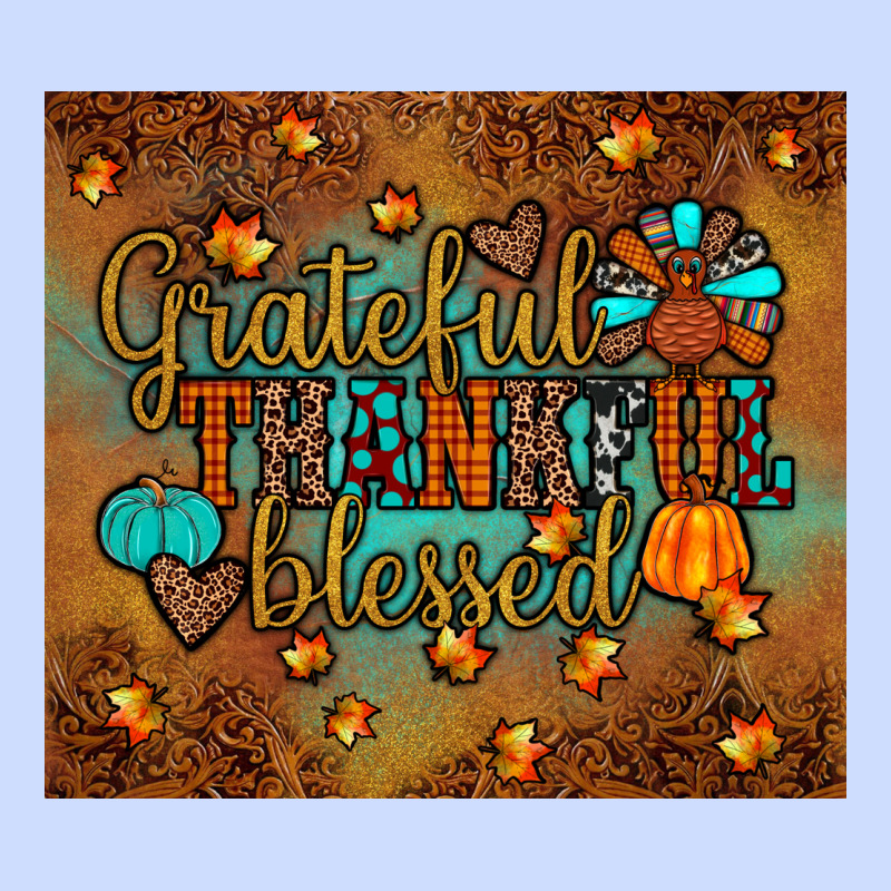 Grateful Thankful Blessed Turkey Urban Heavy Tee by JahusDesignShop | Teevron