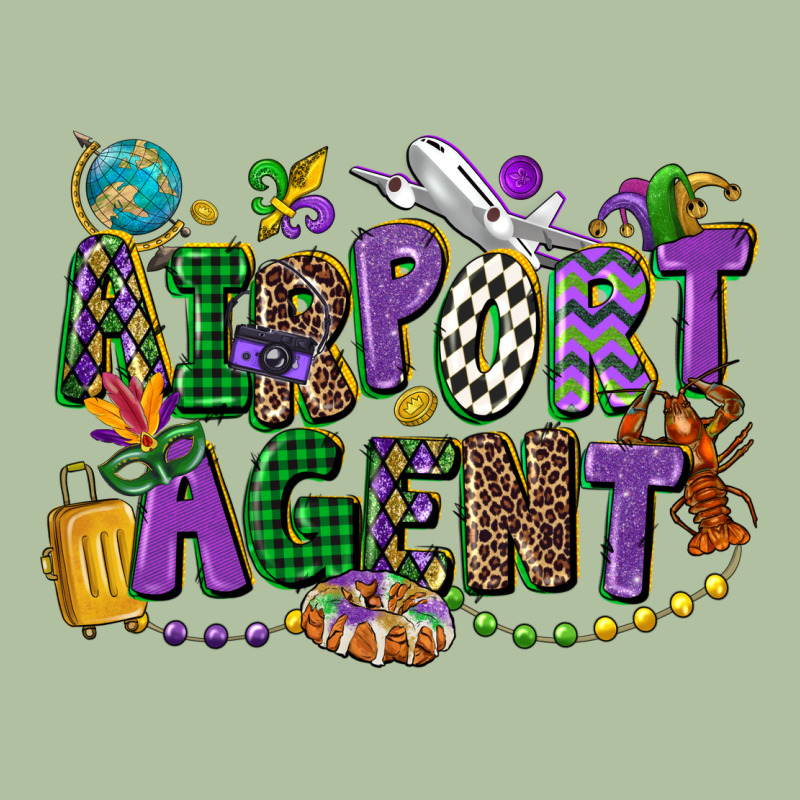 Airport Agent Mardi Gras Urban Hoodie by CowGirlArtShop | Teevron