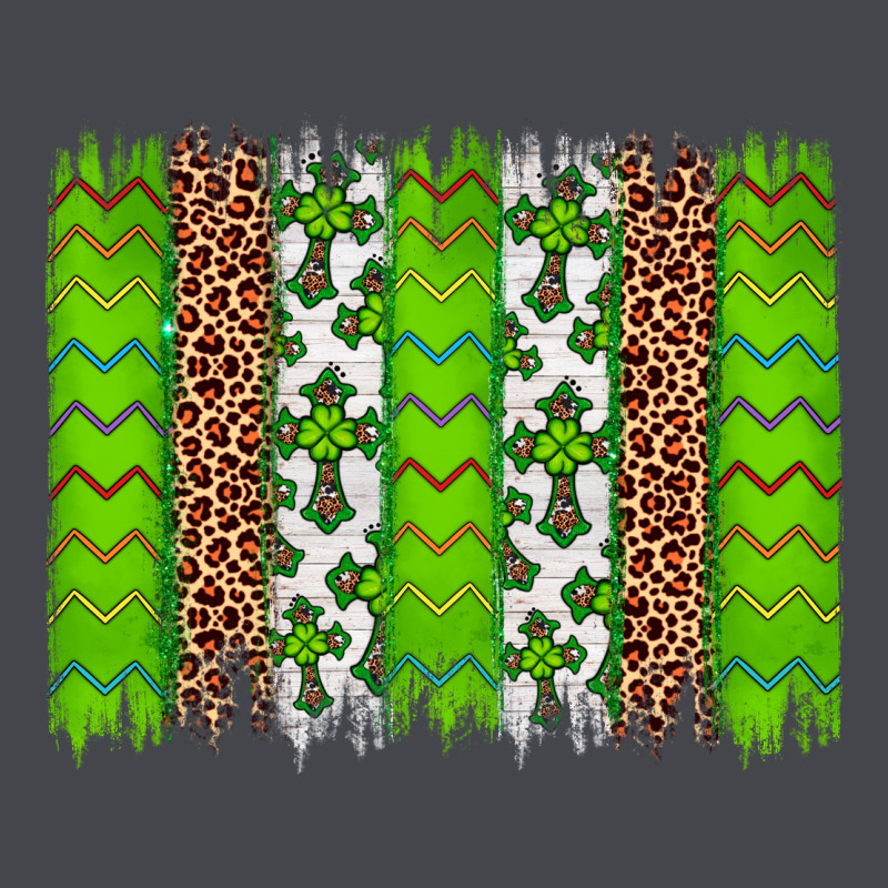 Western St. Patrick's Shamrock Cross Leopard Brushstroke Classic Tee by Artiststas | Teevron