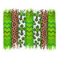Western St. Patrick's Shamrock Cross Leopard Brushstroke | Teevron